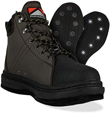 Paramount Outdoors Stonefly Cleated and Felt Sole Wading Shoe Fly Fishing Boot for Men by ParamountOutdoors