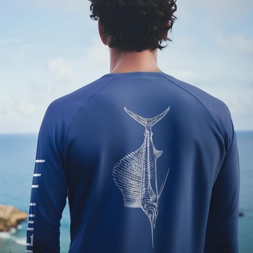 Palmyth Fishing Shirts for Men Long Sleeve UPF 50+ T Shirt Sun Protection - Image 3