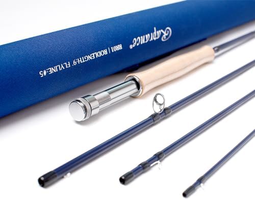 Raprance Fly Fishing Rod with Tube, 4-Sections, Medium Fast Action Freshwater Fly Rod, IM8 Carbon Fiber - Image 4