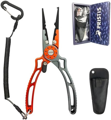 Pristis UTA II Fishing Pliers, Multi-Function Split Ring Hook Remover Gear by Pristis