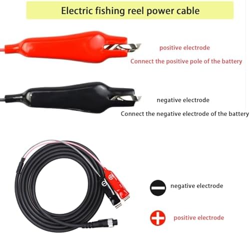 2 Pcs 9.84Ft Electric Fishing Reel Power Cord for Daiwa Tanacom & Shimano - Image 5