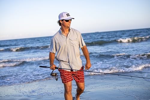 HUK Men's Tide Point Kc Scott Original Artwork Short Sleeve Shirt, Fishing Button Down - Image 7