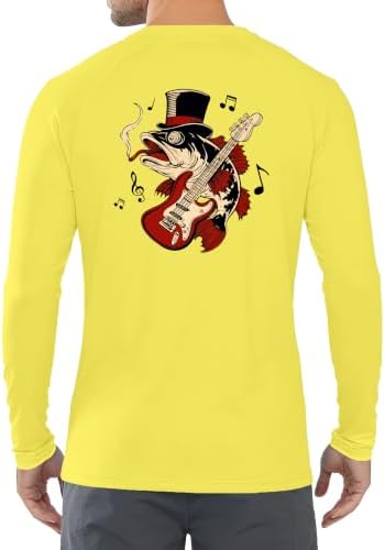 Men's UPF 50+ Sun Fishing Shirt, Long Sleeve UV Protection Tee, Quick Dry Rash Guard for Outdoor Swim Hiking - Image 3