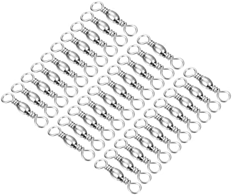 PATIKIL Fishing Barrel Swivels Carbon Steel Terminal Tackle by PATIKIL