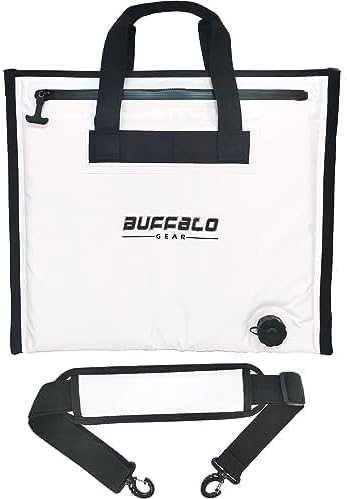 Buffalo Gear Insulated Cooler Bag - 20x18in Bait Cooler, Waterproof Fish Kill Bag by BuffaloGear