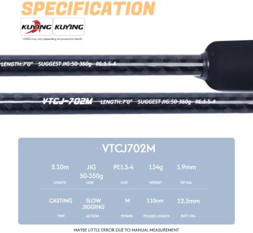 Vitamin Sea Slow & Light Fishing Jigging Rod, Spinning & Casting - Image 3