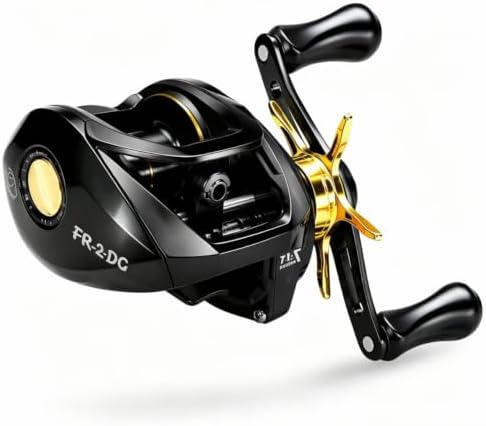 DC Baitcasting Reel with Smart Digital Brake, Anti-Backlash Fishing Reel with Signature DC Sound, Easy-Control 7.1:1 Baitcaster for Beginners & Bass Fishing by KITHWILD