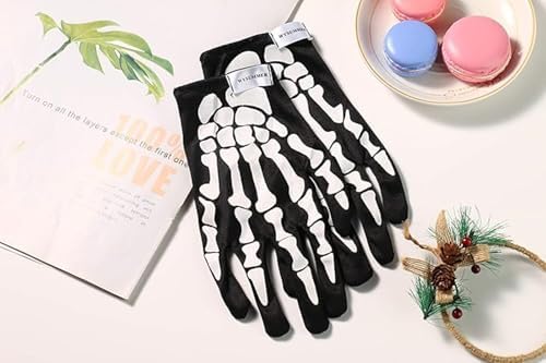 Skeleton Gloves and Skull Mask, Ghost Balaclava Halloween - Image 3
