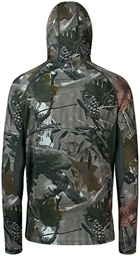 BASSDASH Men's UPF 50+ Camo Long Sleeve Hunting Fishing Hoodie Shirt - Image 3