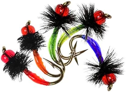Fly Fishing Flies Kit Trout Steelhead Salmon Bass Flies Assortment 32Pcs-148pcs Include Dry Wet Flies Nymphs Streamers Maggot, Fly Lure Set - Image 6