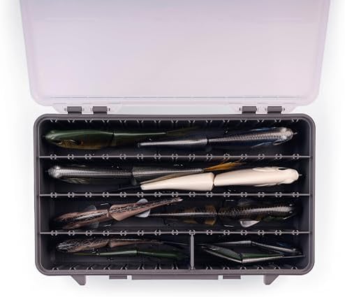 Plano StowAway 3700 Deep Stow Tackle Box, with Corrosion-Preventive Rustricor, Single Latch Design, Transparent DuraView Lid, Stackable Storage for Fishing Bait, Lures and Gear (Pack of 3) - Image 5
