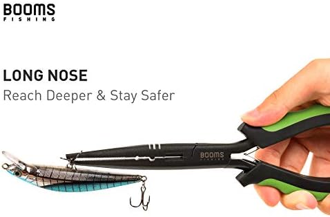 Booms Fishing Gear and Equipment: 6pcs Fishing Tools Kit with Needle Nose Pliers, Fish Gripper, Scissors, 24" Ruler, Retractor & Lanyard - Saltwater Fishing Tackle Accessories Gifts for Men, TK1 - Image 2