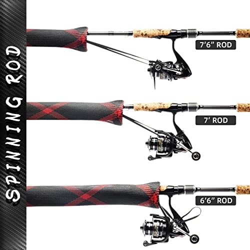 SF Fishing Rod Socks Pole Sleeve Cover Protector Gloves - Image 6