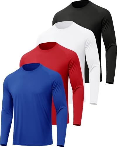 MLYENX 7 Pack Long Sleeve Shirts for Men Sun Protection Quick Dry by MLYENX