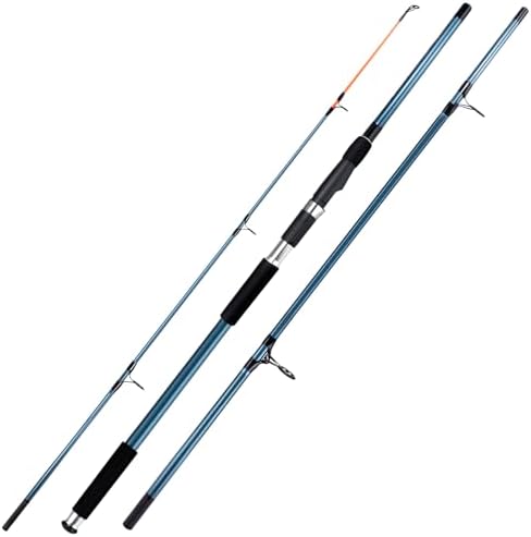 Dr.Fish Spinning Fishing Rod for Surf Fishing, Hard Power, Extra Fast, 3 Section Carbon Fiber Stainless Steel Guide EVA Grip Surf Casting Saltwater Fishing Pole Beach Trolling by DrFish
