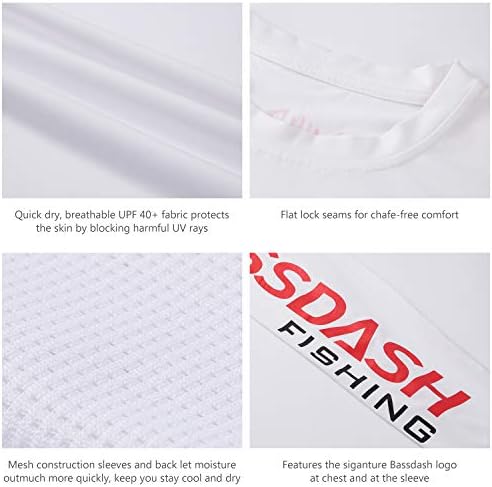 BASSDASH Fishing T Shirts for Men UV Sun Protection UPF 50+ Long Sleeve Tee T-Shirt - Image 6