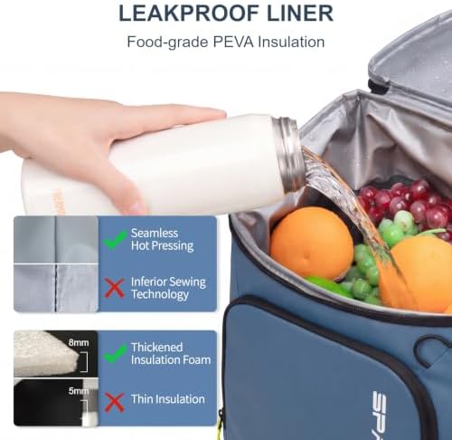 SPARTER Backpack Cooler Insulated 33/49 Can Leakproof Waterproof Bag Beach - Image 3
