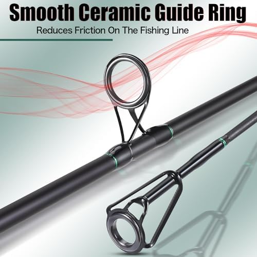 Sougayilang Surf Fishing Rod IM8 Carbon 3 Piece Travel Spinning Rod (9'/10'/11'/12') - Image 4