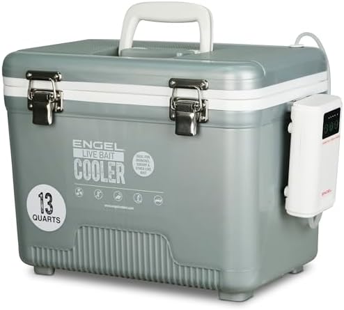 ENGEL Live Bait Cooler PRO for Fishing - Portable Minnow and Bait Bucket with Lithium-Ion Rechargeable Aerator - Image 2