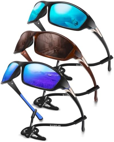 Polarized Sports Wrap Around Sunglasses Men Fishing Running Golf by Foliful