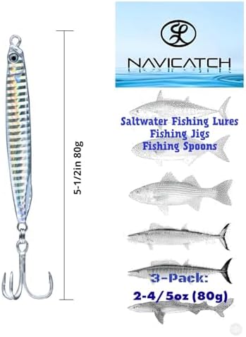 Saltwater Fishing Lures Fishing Jigs Fishing Spoons for Striped bass, Pompano, Spanish Mackerel ，Bluefish - Image 4