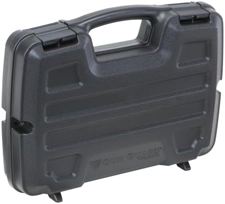 Plano Gun Guard SE Series Single Scoped Pistol Case with Padlock Tabs and Protective Foam Padding, Black, Hard Pistol Case with Steel Hinge Pins by PLANO%C2%AEOutdoors
