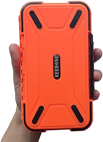 Small Fishing Tackle Box, Mini Floating Double-Sided Fishing Lure Box with Adjustable Dividers Multi-Purpose Storage Box(Orange) - Image 5