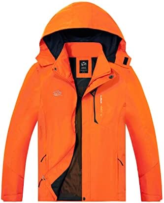 TEZO Mens Rain Jacket Waterproof with Hooded Hiking Coat Lightweight Windbreaker by TEZOSPORTSLIFE