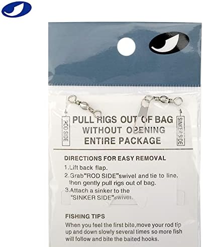 10/20/50/100 Packs 3 Feather & Fish Skin 6 Hooks Saltwater Fishing Rigs with String Hook Lure Bait Tackle Jig - Image 6
