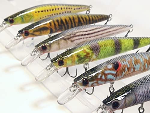 Minnow Crankbait for Bass Fishing Bass Lure Jerkbait Fishing Lures and Tackle Box by wLure