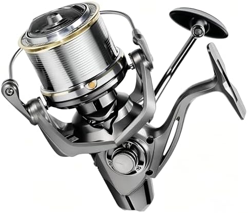 Heavy Duty Spinning Reel Metal Body with CNC Machined Spool 55LB Max Drag 8/10+1 BB Ultra Smooth 4.1/4.6/4.8:1 High Speed Gear Ratio Saltwater Freshwater Fishing Reel for 8000 to 16000 Series by SAMOLLAFishing