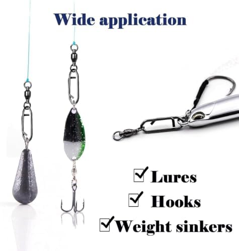 Natufish Fishing Snap Swivels 50/110Pcs High Strength for Saltwater Fishing - Image 5