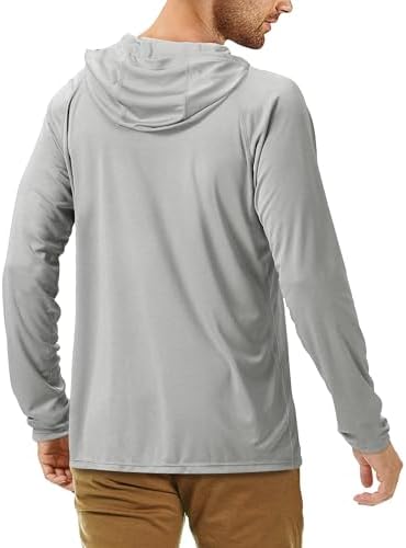 Roadbox Mens Fishing Sun Hoodie, Long Sleeve UPF 50+ UV Protection Shirts - Image 3