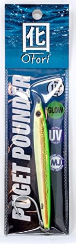 Otori Puget Sound Pounder Jig | Jigging Lure | Glow UV Paint | Assorted Sizes 45g/1.5oz, 70g/2.5oz, 100g/3.5oz & 130g/4.5oz | Fishing Jig | Jig for Halibut, Lingcod, Rockfish, Chinook, COHO & Salmon by BeauMac