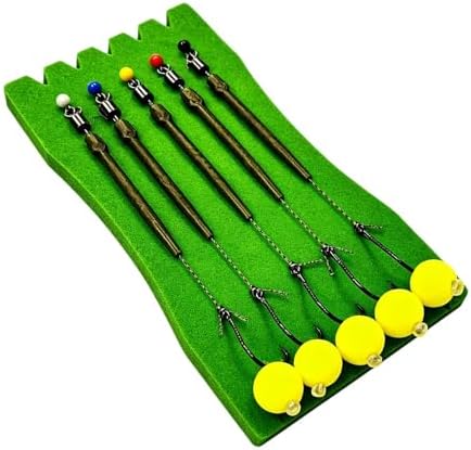 Fishing Hooks Saltwater 5 Pieces Pre-Tied Carp Fishing Rig by Unknown