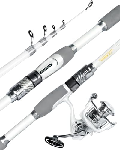 Ghosthorn Telescopic Fishing Rod and Reel Combo Spinning Fishing Pole Kit by Ghosthorn