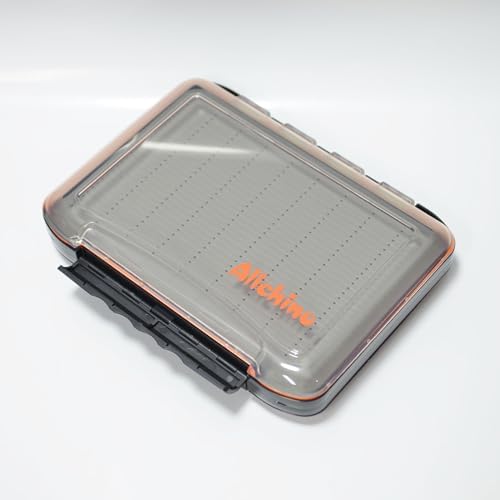 Alichino Fly Box for Fly Files Ice Jig Box Two Sided Waterproof Fly Fishing Box for Nymphs and Streamers (Grey Foam Insert C, Extra Large 11.8 * 8.4 * 2.2Inch) - Image 3