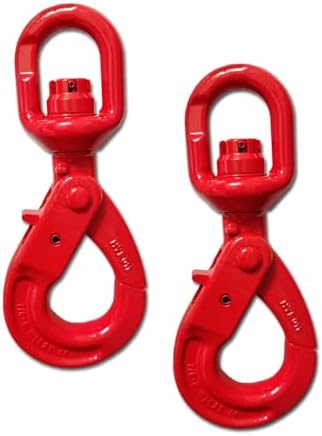 Heavy Duty Swivel Lifting Hook - 4410 lbs Capacity - Hoist Hook Sling for Heavy Cargo【4410lb*2Pack】 by YANBORUI