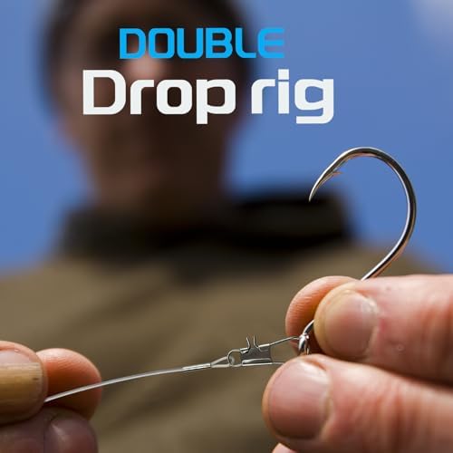 Narcissus Double Drop Saltwater Fishing Rig –2 Hook Bottom Rigs with Swivels & Snaps, Pre-Tied Surf Pier Boat Leader Line for Snapper, Bass, Mackerel, Catfish - Image 4