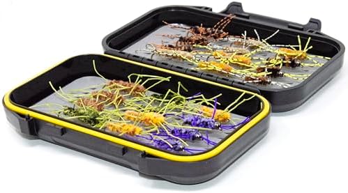 Outdoor Planet Premium Fly Fishing Flies Assortment | Waterproof Fly Box | Dry, Wet, Nymphs, Streamers, Wooly Buggers, Hopper, Caddis | Trout, Steelhead, Bass Fishing Lure Set by Outdoor+Planet
