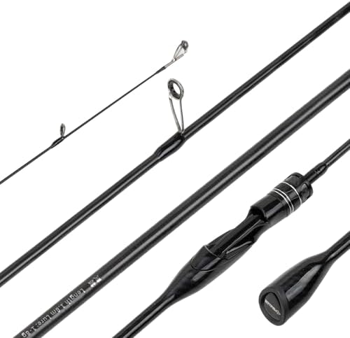 INSPIRON Spinning Fishing Rod, 1.8m Lure 1-8g PE Line 2-8lb UL High-Sensitive Carbon Fiber Solid Tip BFS Casting Rod,Fast Action,82g Body,Freshwater Fishing Trout, Crappie,Bass by Mavllos+Fishing+Tackle