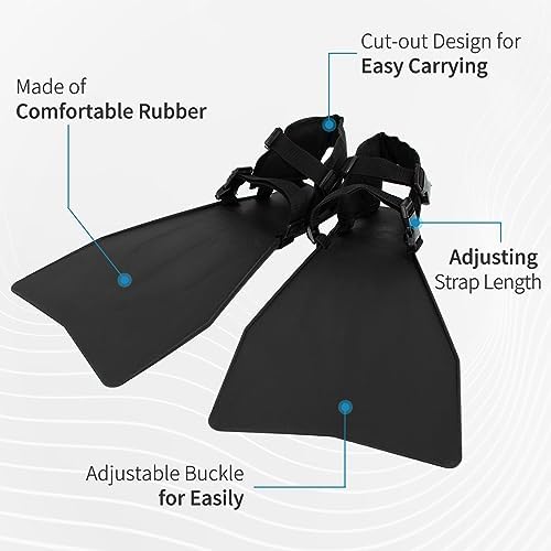 Float Tube Fins w/ Adjustable Buckle, Wear Resistant, for Tube Fishing - Image 2