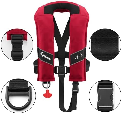Automatic Inflatable Life Jacket, Preserver PFD for Kids,Life Vest for Kid,Supports Weight up to 160 pounds(YSH725) - Image 3
