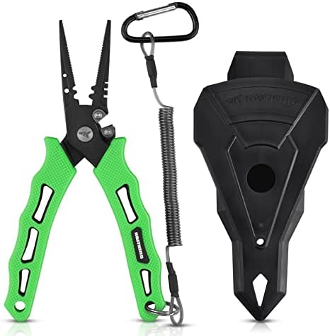 KastKing Cutthroat 7 inch Fishing Pliers, Ice Fishing, Gift for Men by KastKing