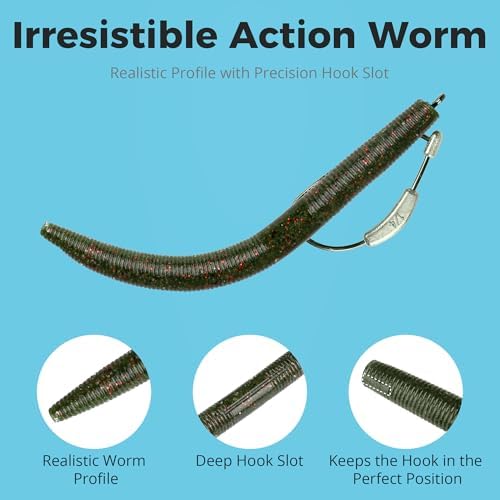 4"/5" Senko Worms Kit, Salt Impregnated Soft Plastic Lures - Image 2