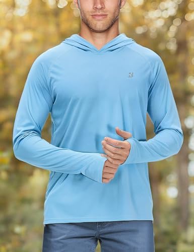 Roadbox Mens Fishing Sun Hoodie, Long Sleeve UPF 50+ UV Protection Shirts - Image 6