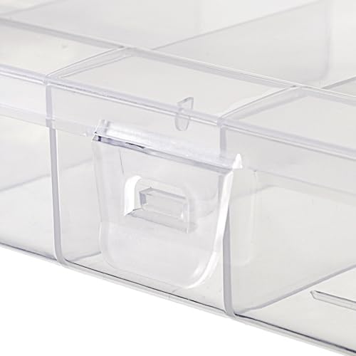 JUXYES Plastic Small Fishing Tackle Box Organizer with 6 Compartments - Image 6