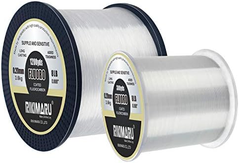 RIKIMARU Fluoro Fishing Line, 100% Soft Fluorocarbon Coated Fishing Line - Image 3