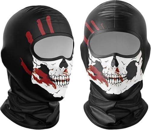 Skeleton Gloves and Skull Mask, Ghost Balaclava Halloween - Image 6