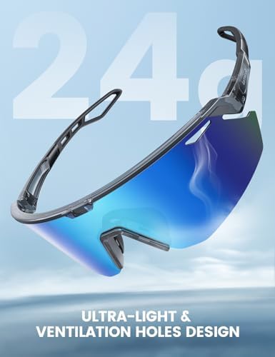Lamicall 24g Polarized Sports Sunglasses for Men Women - UV400 Protection Sun Glasses for Baseball Running Cycling Fishing - Image 3